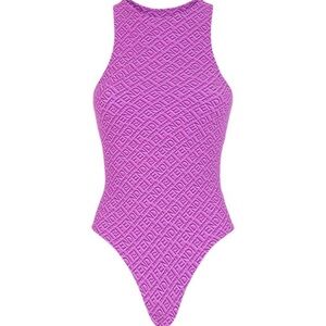 Fendi Skims  High-Neck One-Piece bodysuit